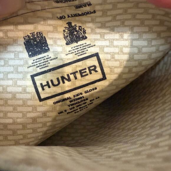 Kids Hunter Rain Boots Purple Wellies US 3M/4F /UK 2 Waterproof Shoes - Picture 9 of 11